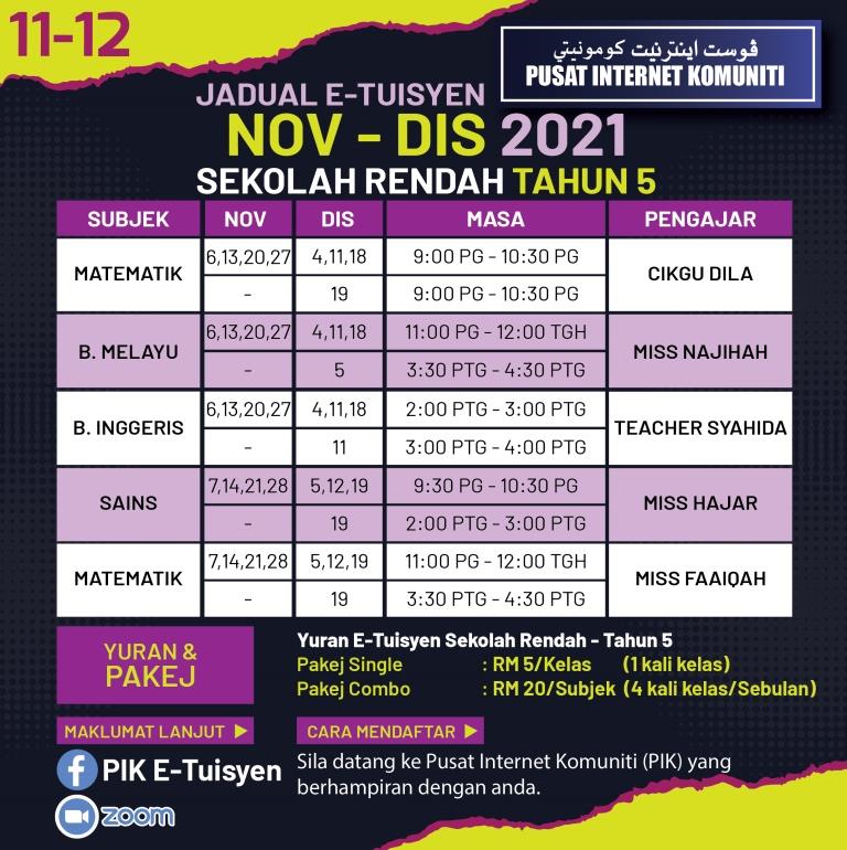 tahun 5 Nov- Dis 2021